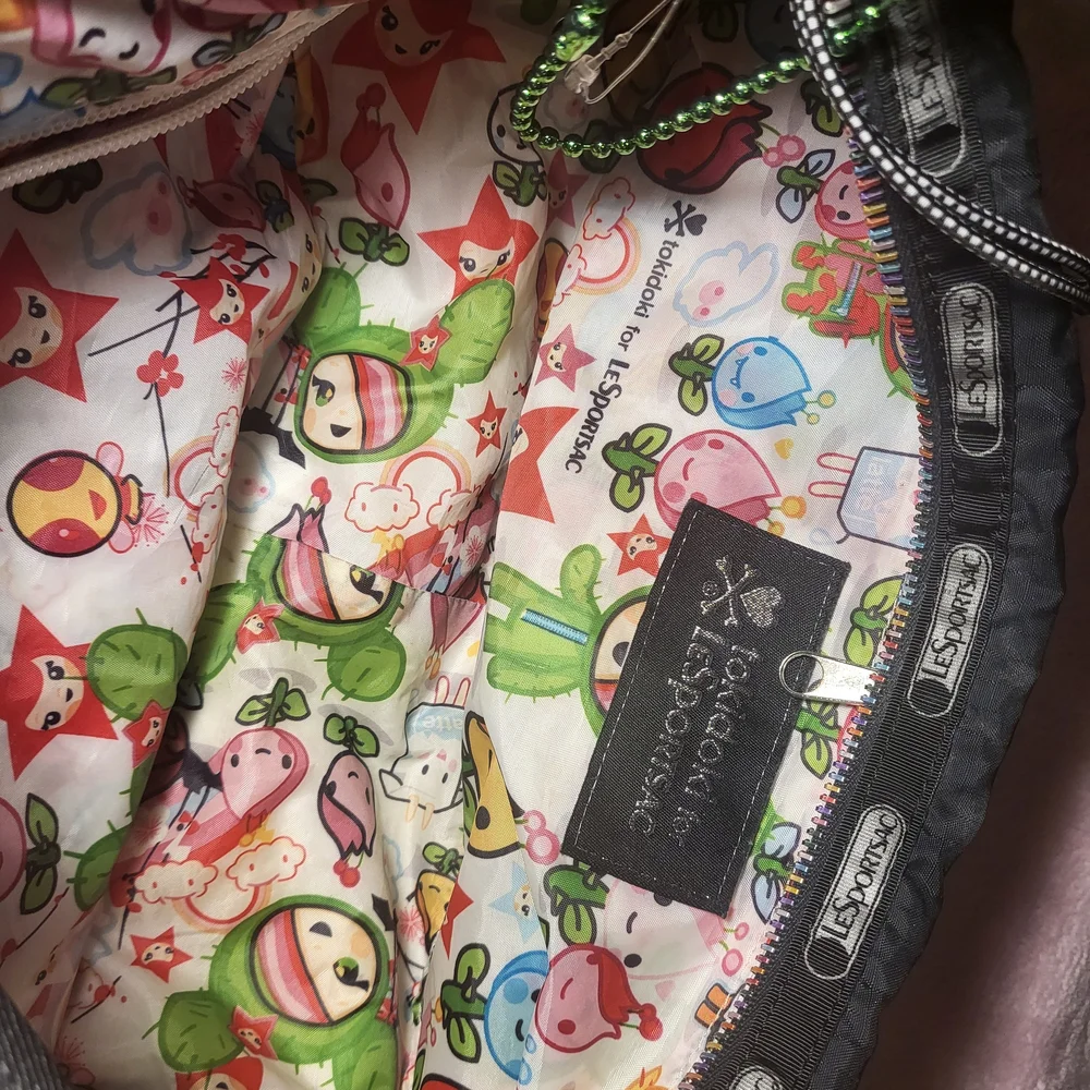 LeSportsac x Tokidoki Black Hobo Bag - Picture 5 of 11